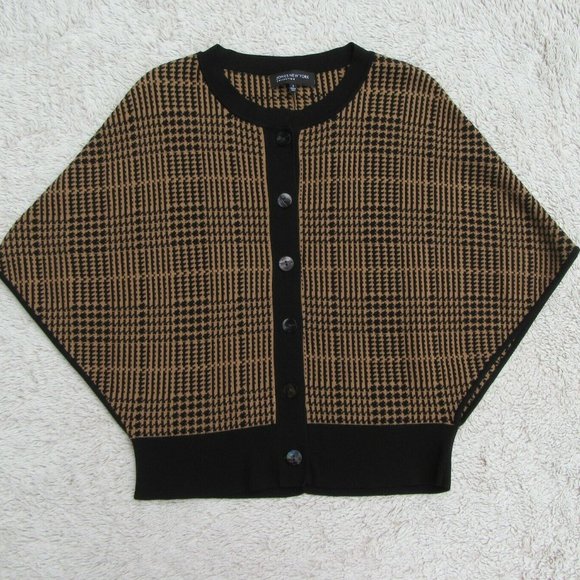 Jones New York Cardigan Sweater Houndstooth 1x - Picture 4 of 10